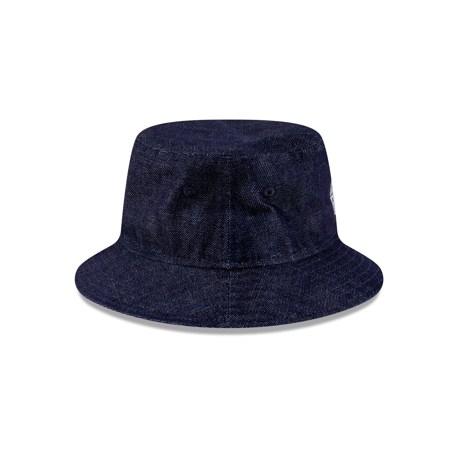 New Era Cap Square Logo Light Denim Bucket Hat Male Product Image