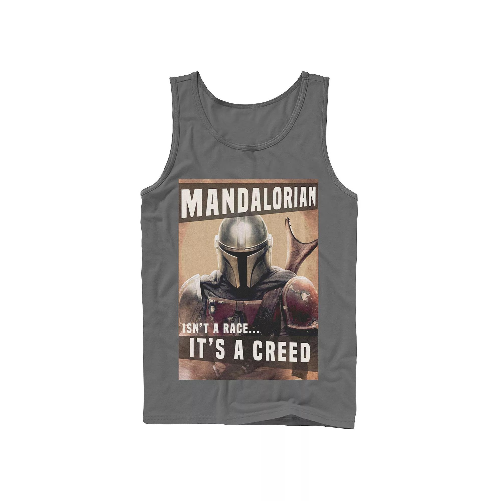 Men's Star Wars The Mandalorian It Isn't A Race It's A Creed Tank Top,  Product Image