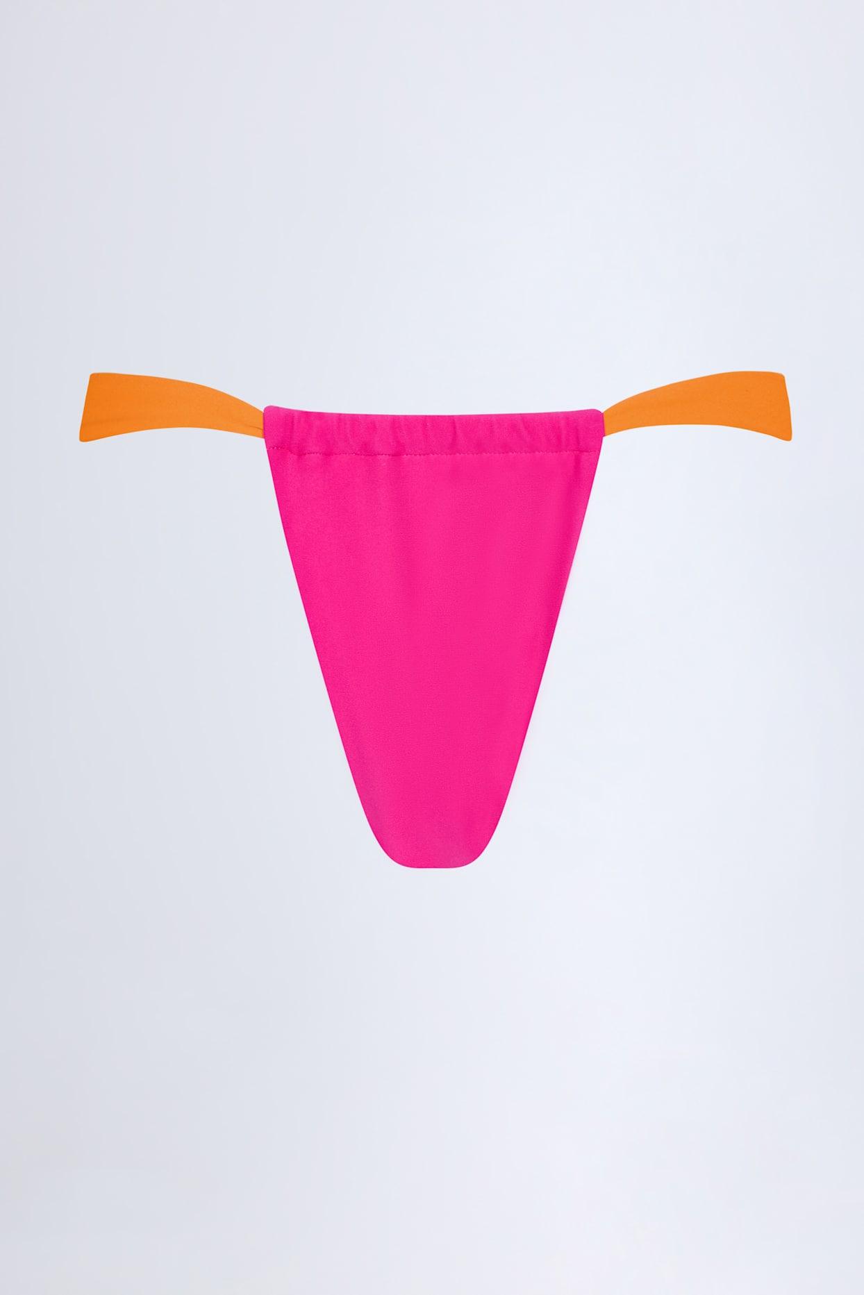Cheeky Bikini Bottoms in Fuchsia Pink Product Image