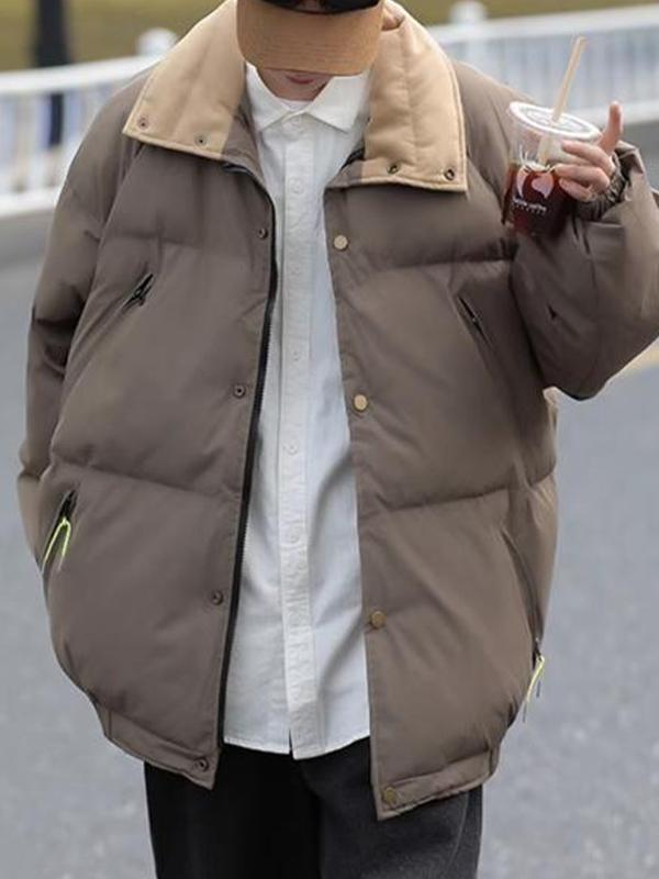 Men's Solid Side Slip Pocket Lapel Neck Jacket Product Image