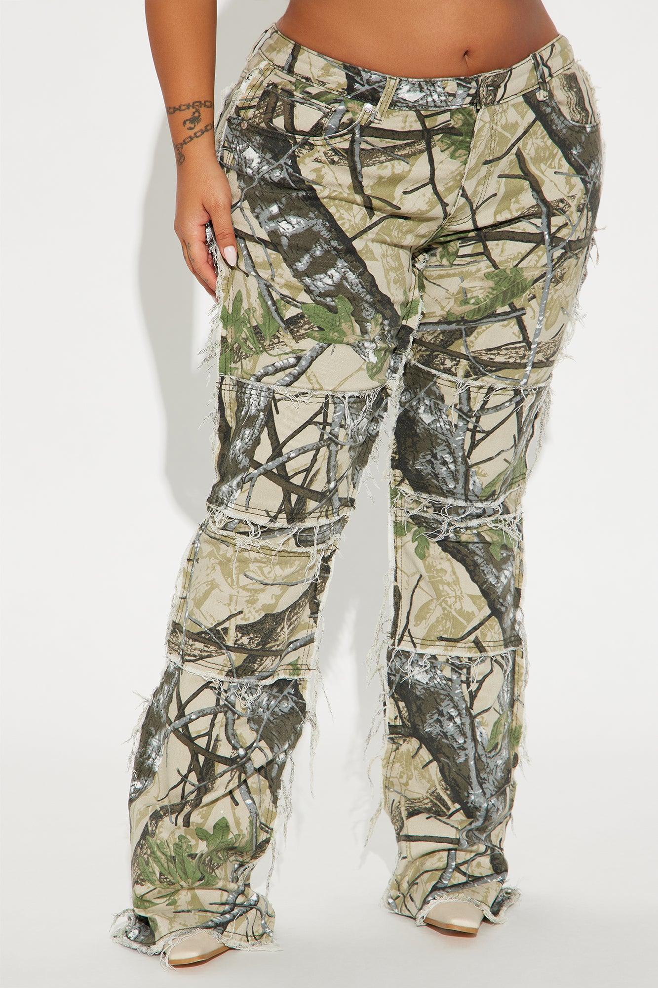 Doing The Most Straight Leg Camo Pant - Olive/combo Product Image