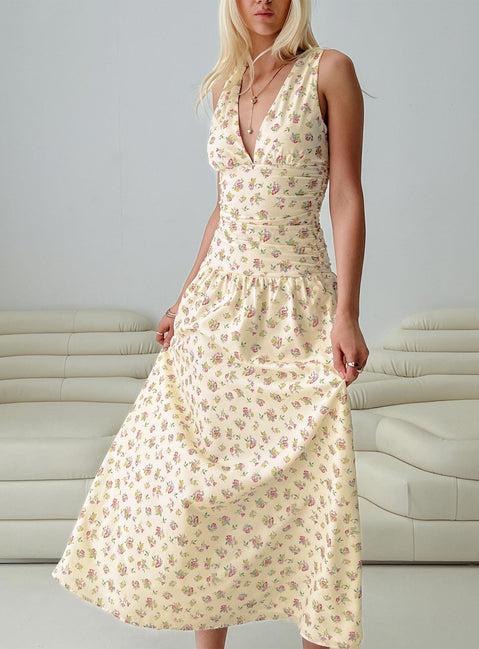 Esthie Maxi Dress Multi Floral Product Image