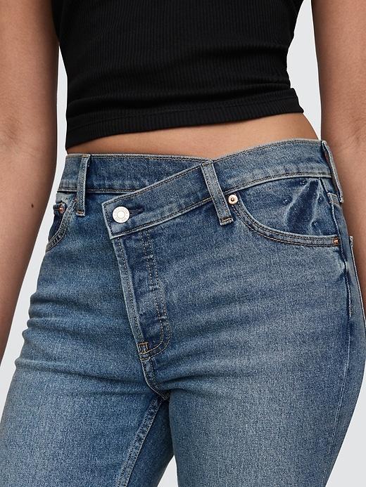 High Rise Crossover '90s Straight Jeans Product Image