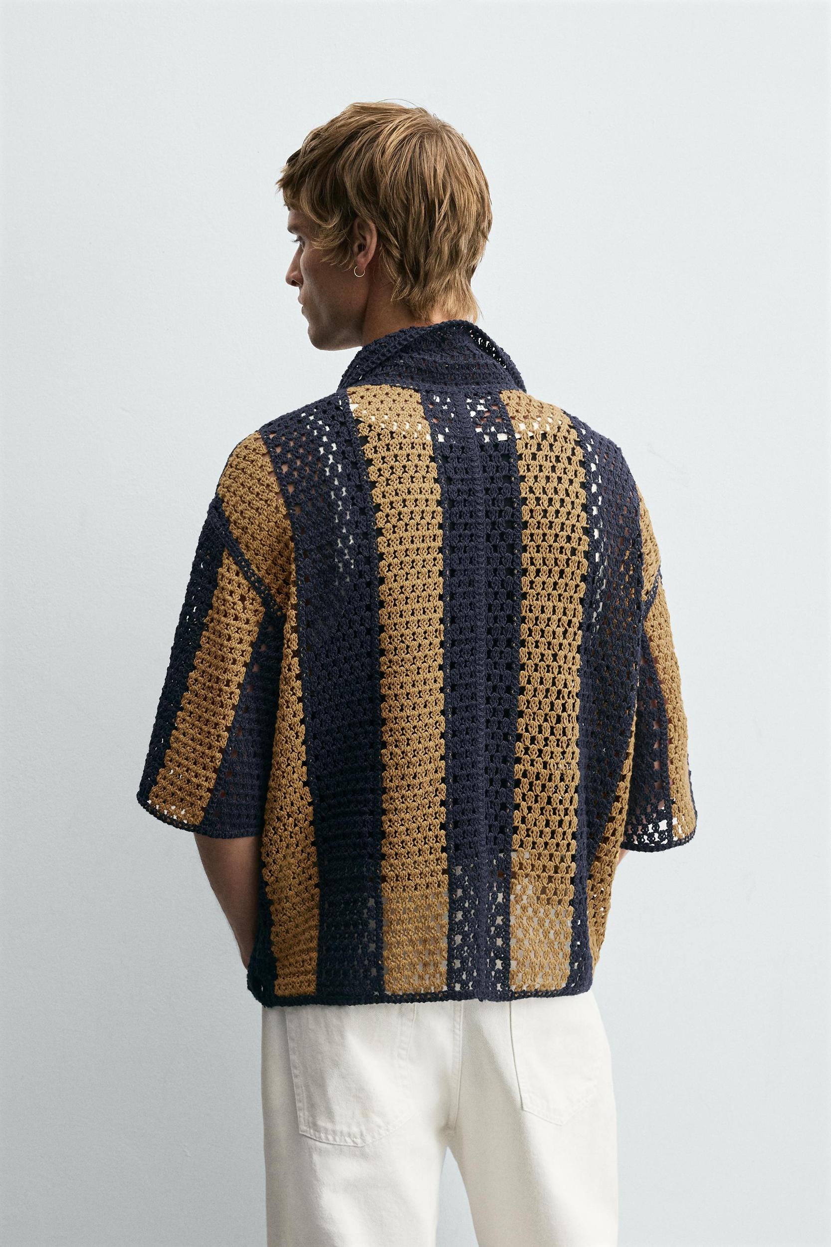 CROCHET PATCH SHIRT Product Image
