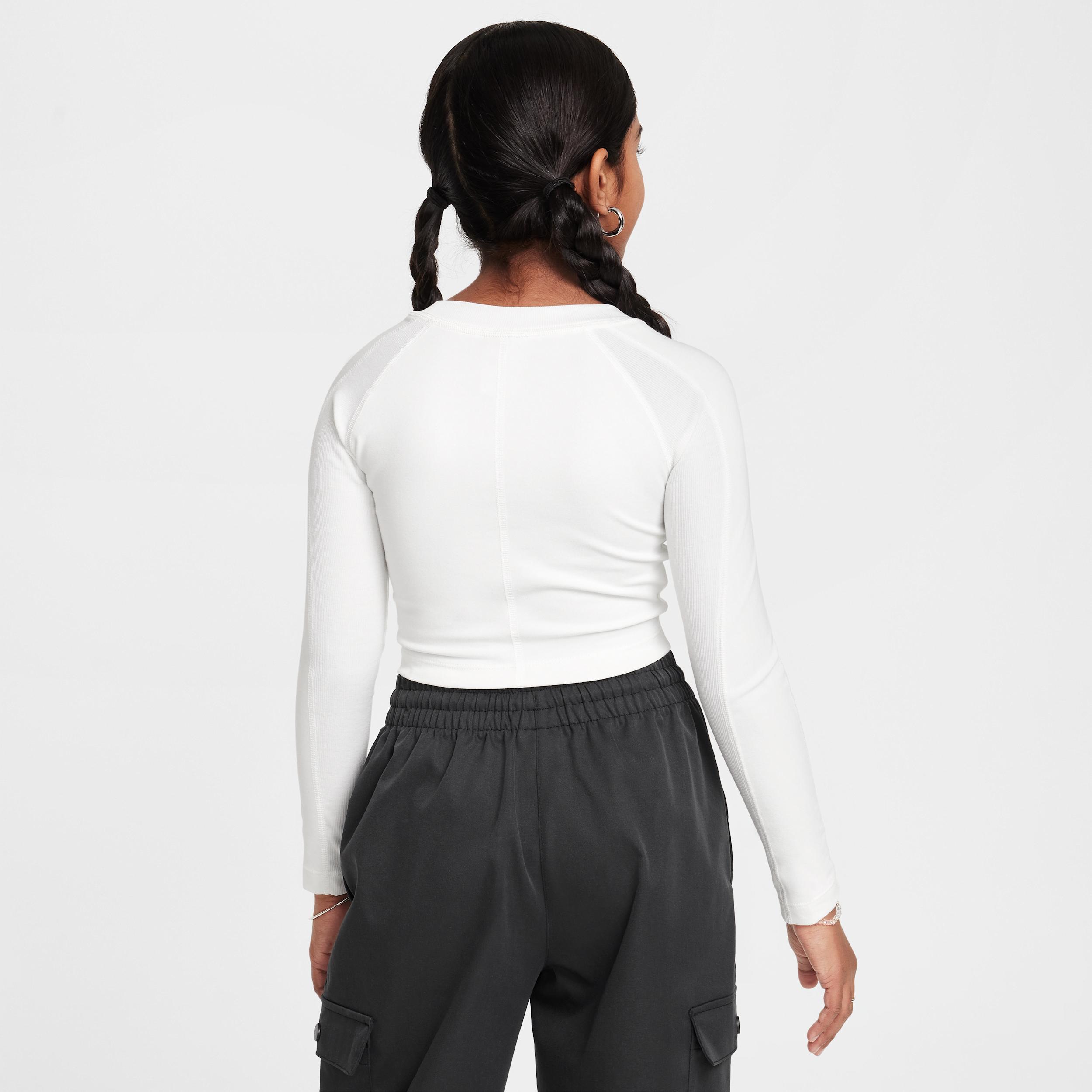 Women's Nike Sportswear Girls' Cropped Long-Sleeve Top Product Image