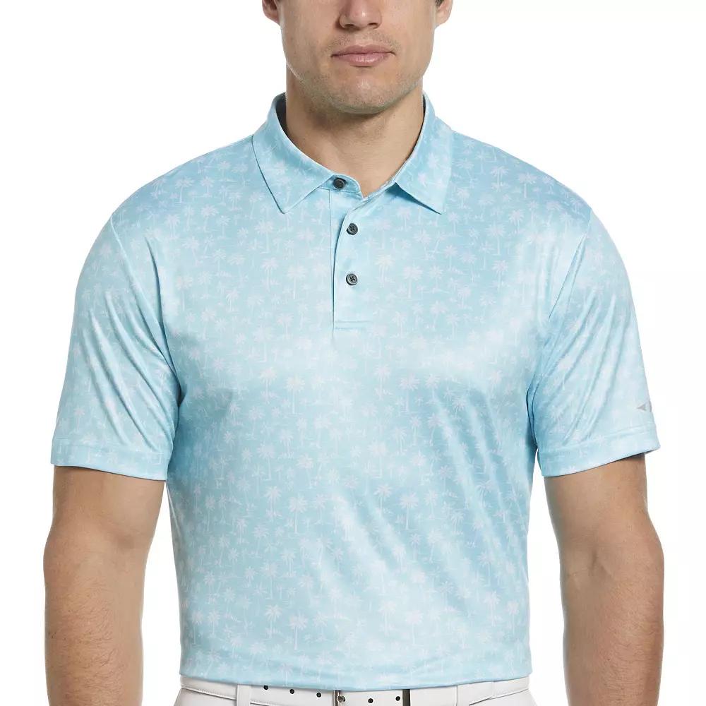 Men's Grand Slam Allover Mini Palm Print Golf Polo,  Product Image