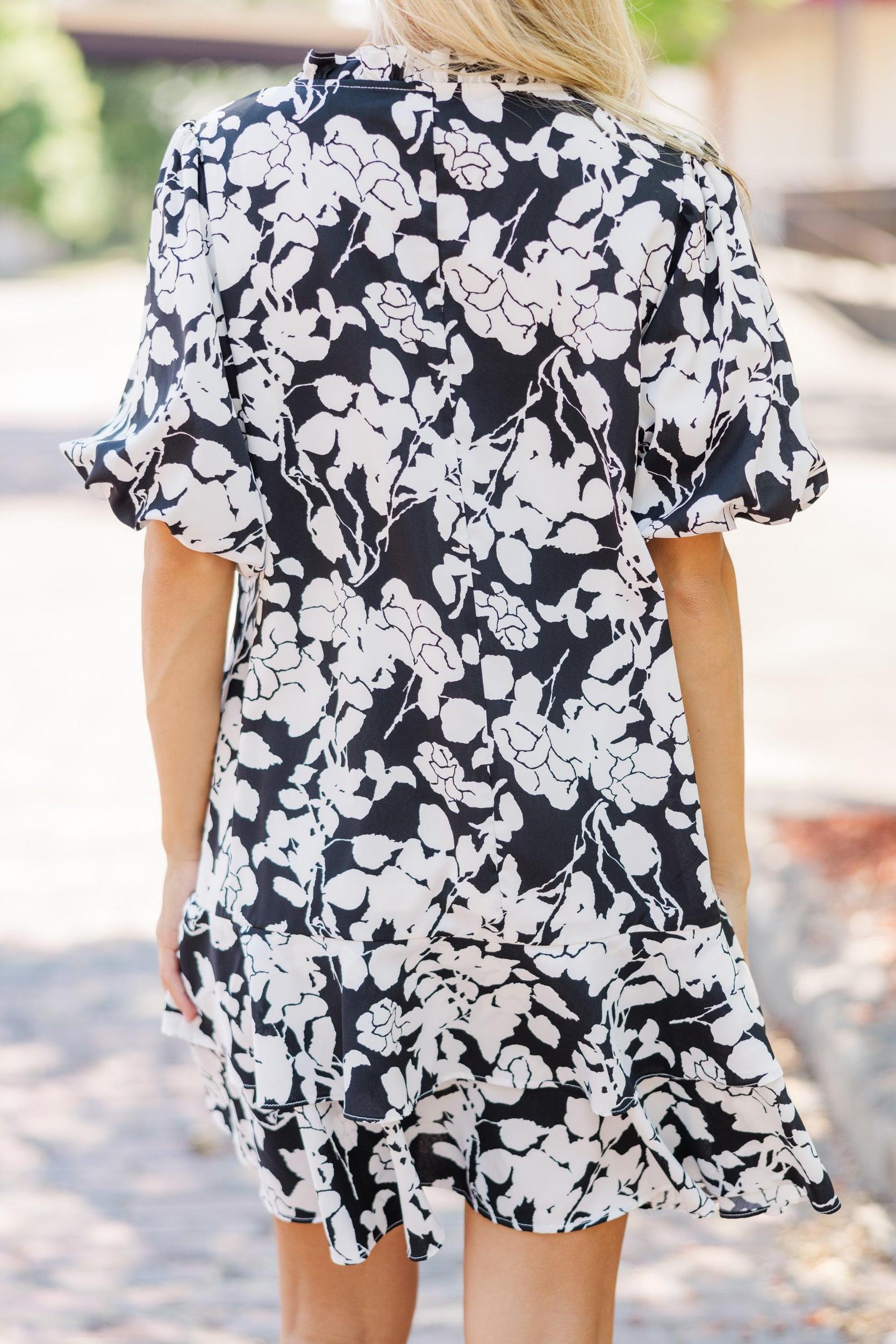 Get What You Love Black Floral Dress Female Product Image