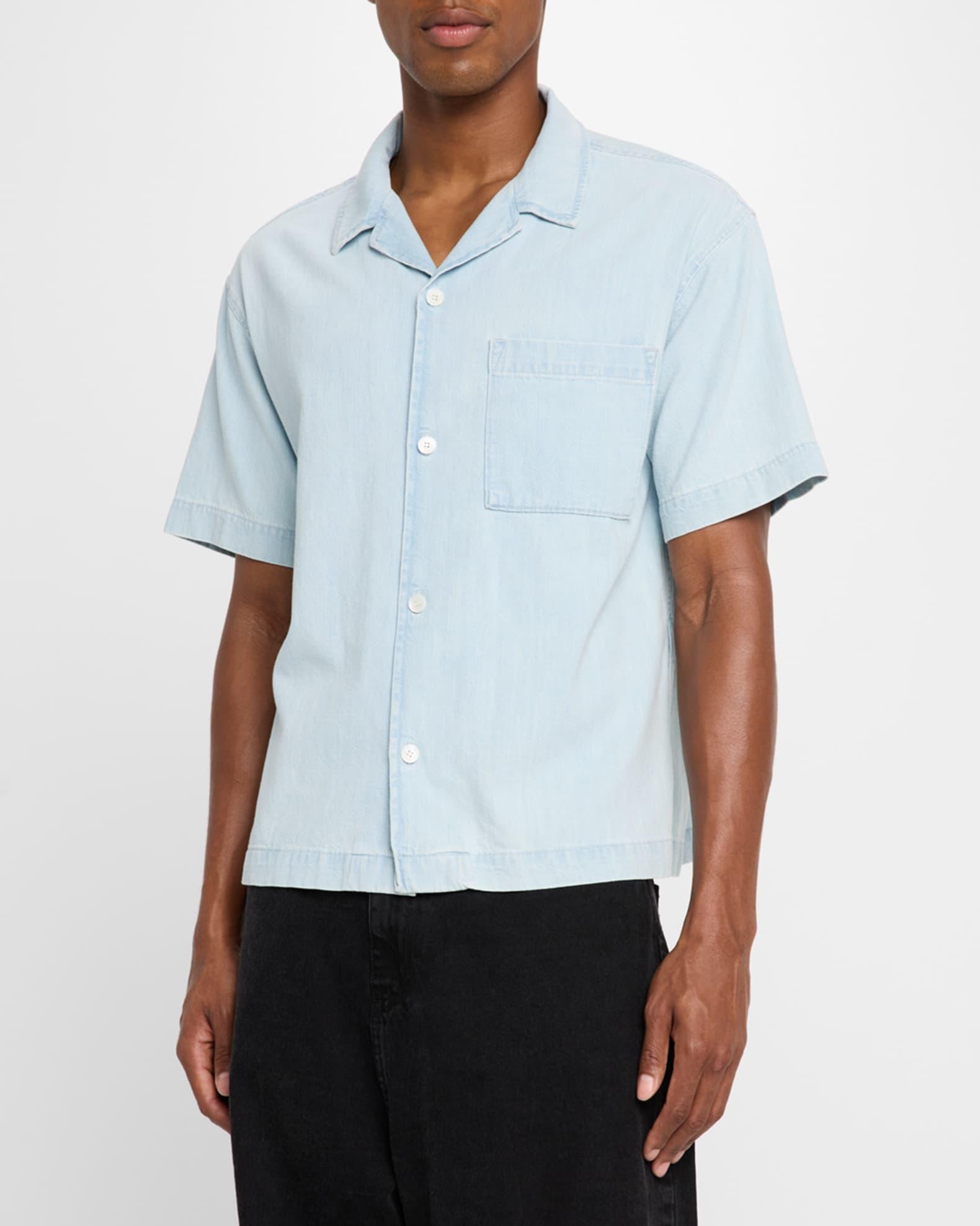 Men's Short-Sleeve Camp Collar Shirt Product Image