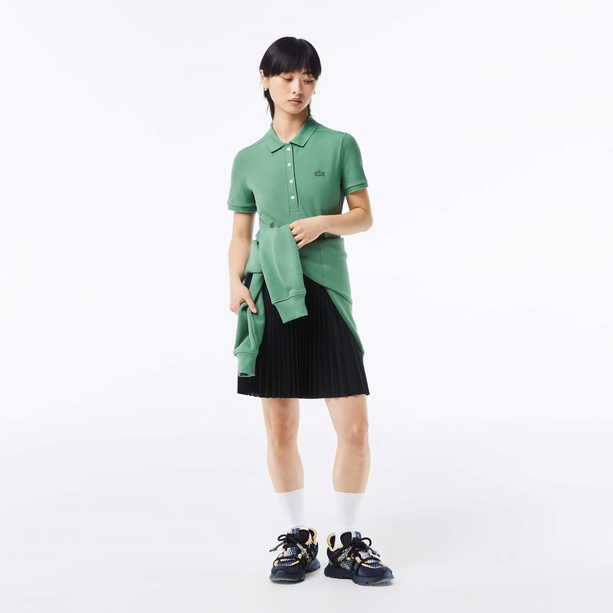 Women's L.12.D Slim Fit Stretch Mini Piqué Polo Product Image