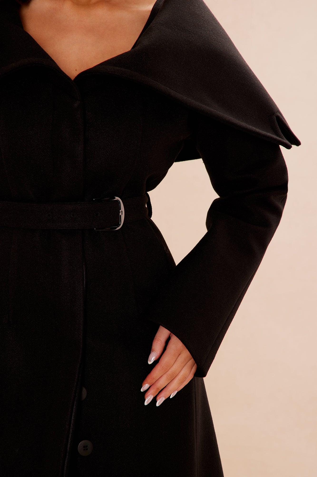 Martina Wool Coat - Black Product Image