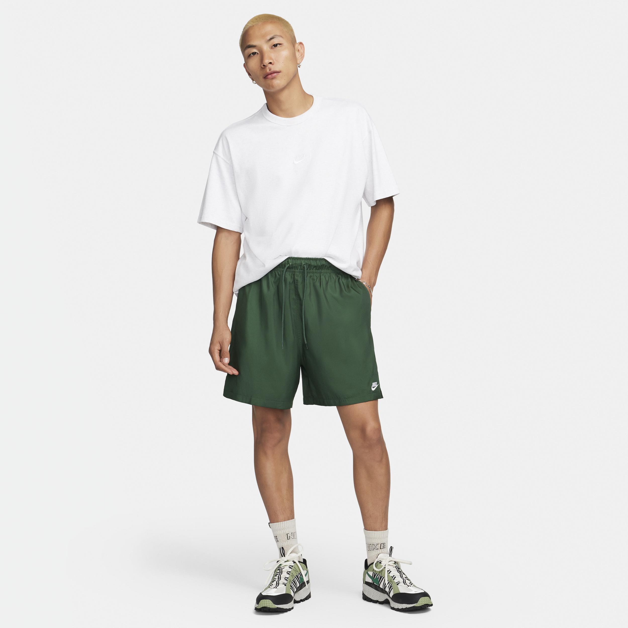 Nike Mens Nike Club Flow Shorts - Mens Black/White Product Image