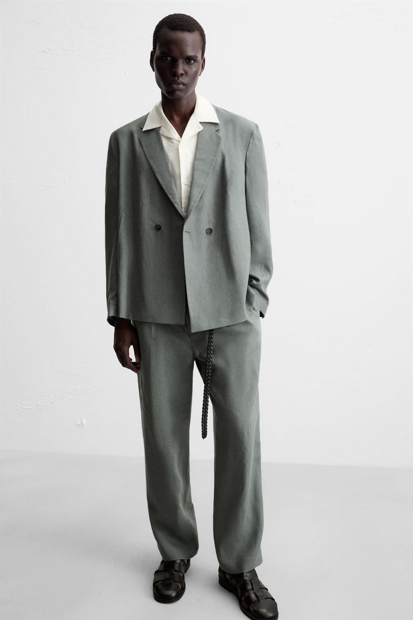 100% LINEN SUIT PANTS Product Image