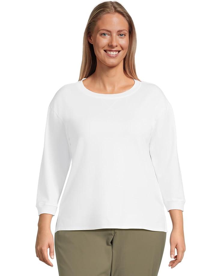 Women's Mod-o-doc 3/4 Sleeve Hi-Lo Tunic with Side Slits Product Image