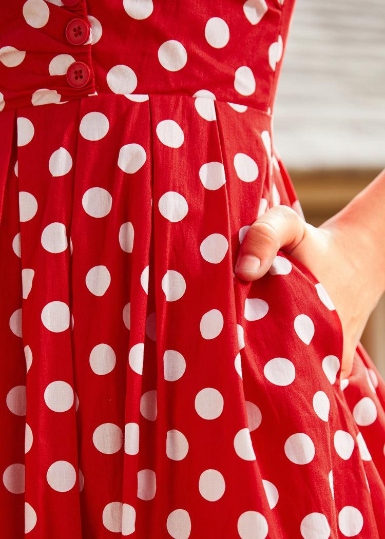 Dotted Darling Fit & Flare Dress Product Image