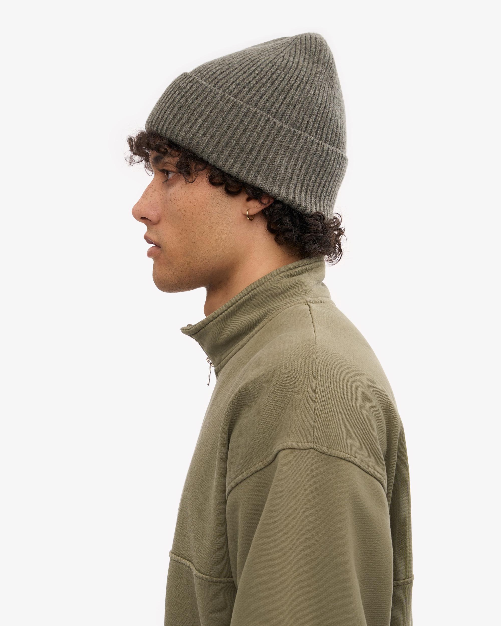 Merino Wool Beanie - Dusty Olive Product Image