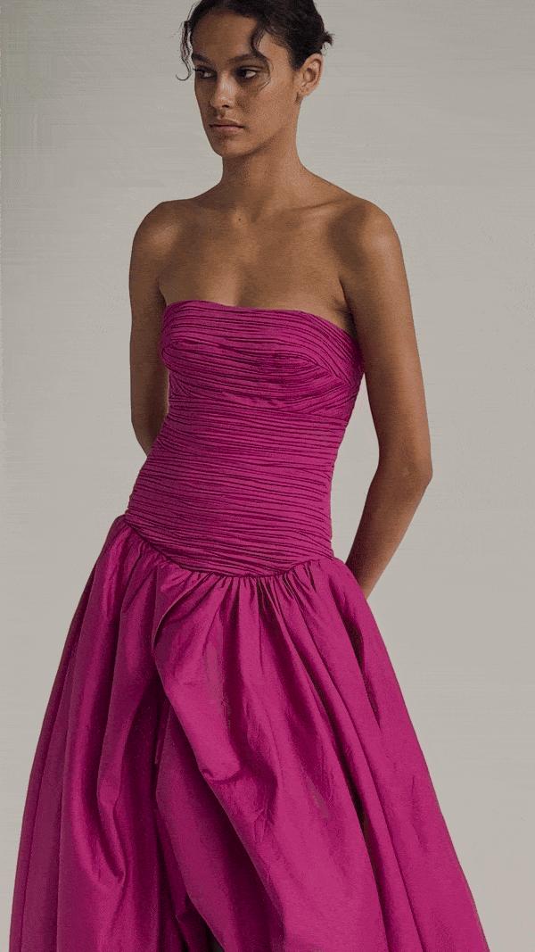 Violette Bubble Hem Maxi Dress Product Image