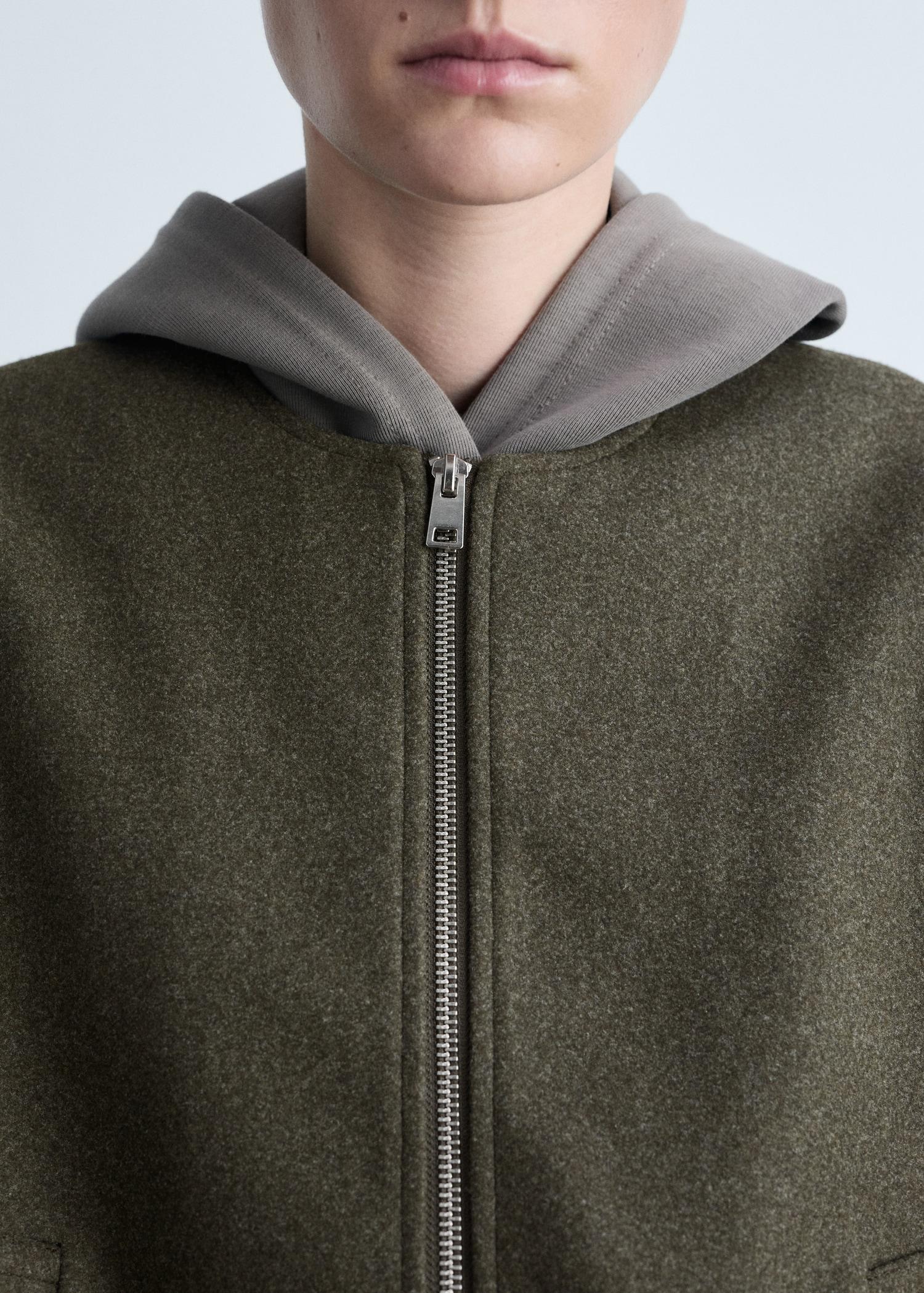 Gathered bomber jacket - Women | MANGO USA Product Image