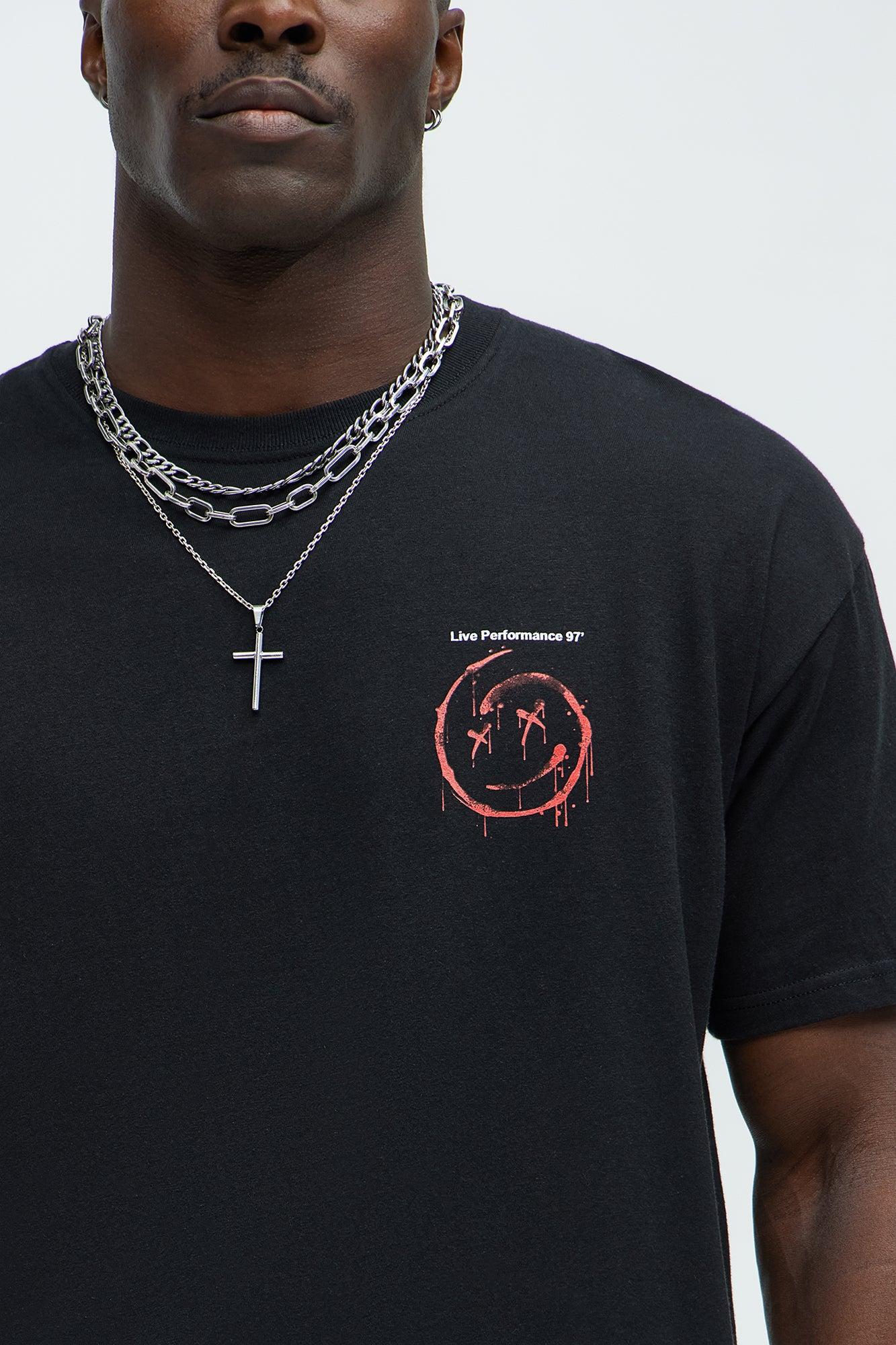 Walking To The Moon Short Sleeve Tee - Black Product Image