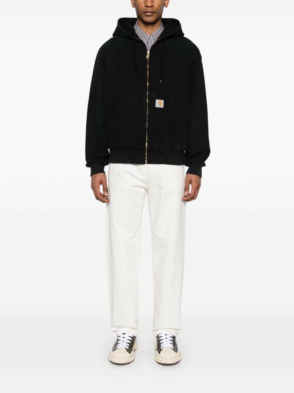 logo patch hooded jacket  Product Image