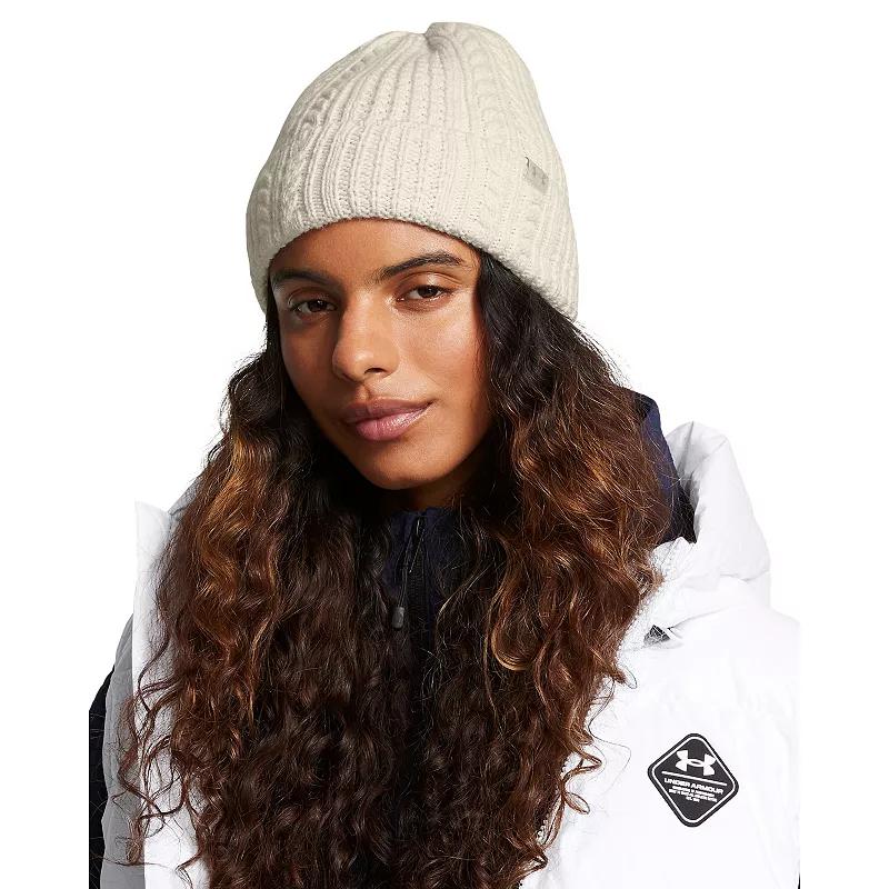 Womens Under Armour Halftime Cable Knit Beanie Product Image