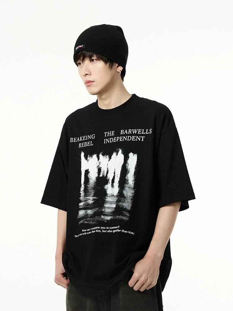 RT No. 18158 REFLECTION SHADOW GRAPHIC TEE Product Image