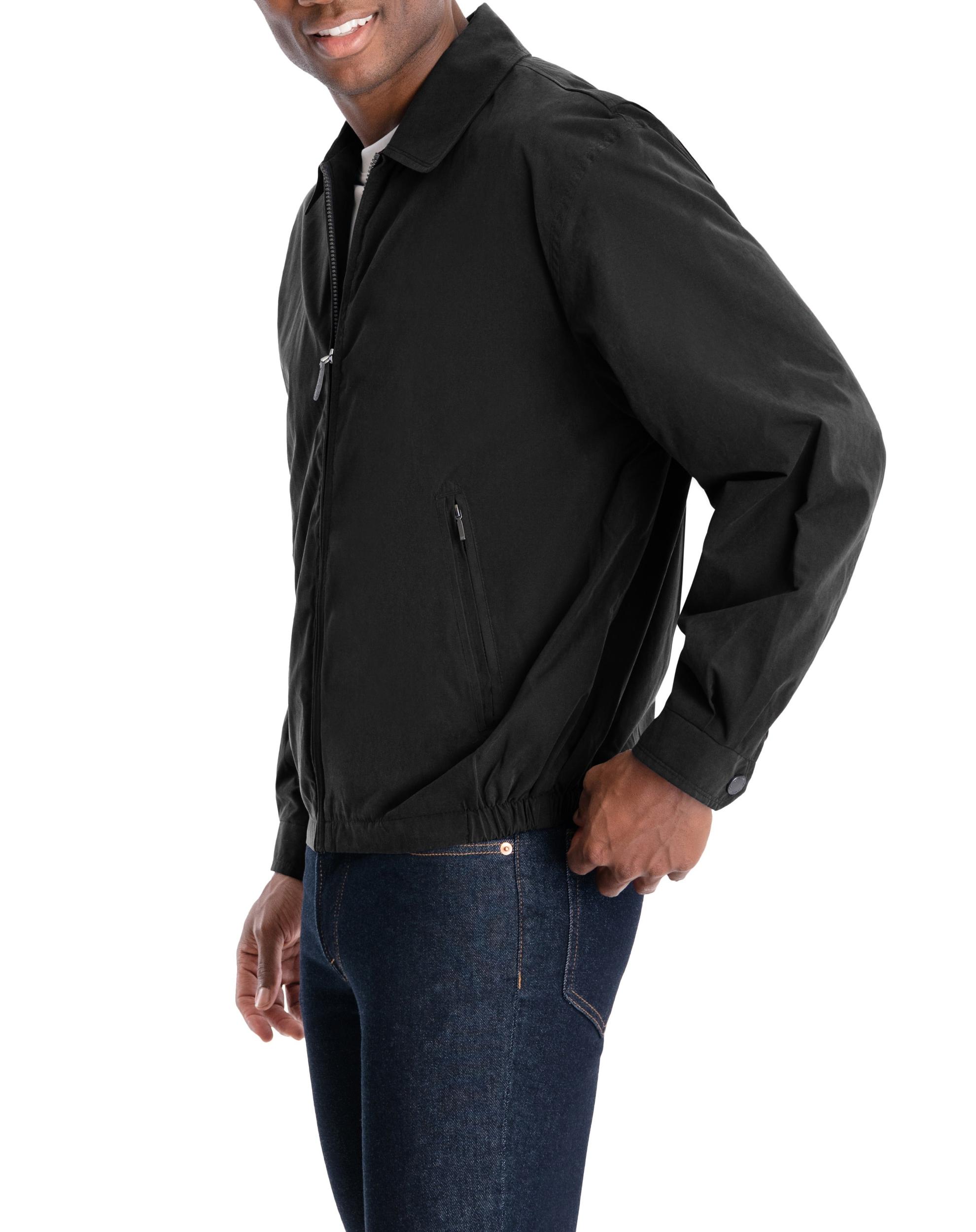 Light Weight Zip Front Golf Jacket Black Product Image