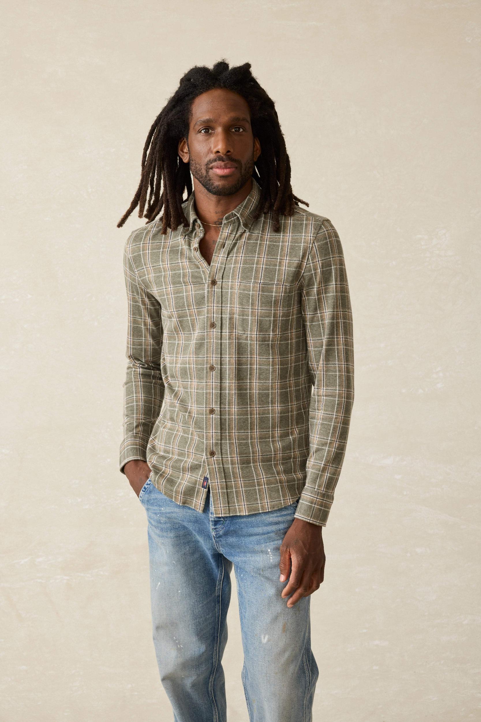 Coastline Knit Shirt - Pleasant Hill Plaid Male Product Image