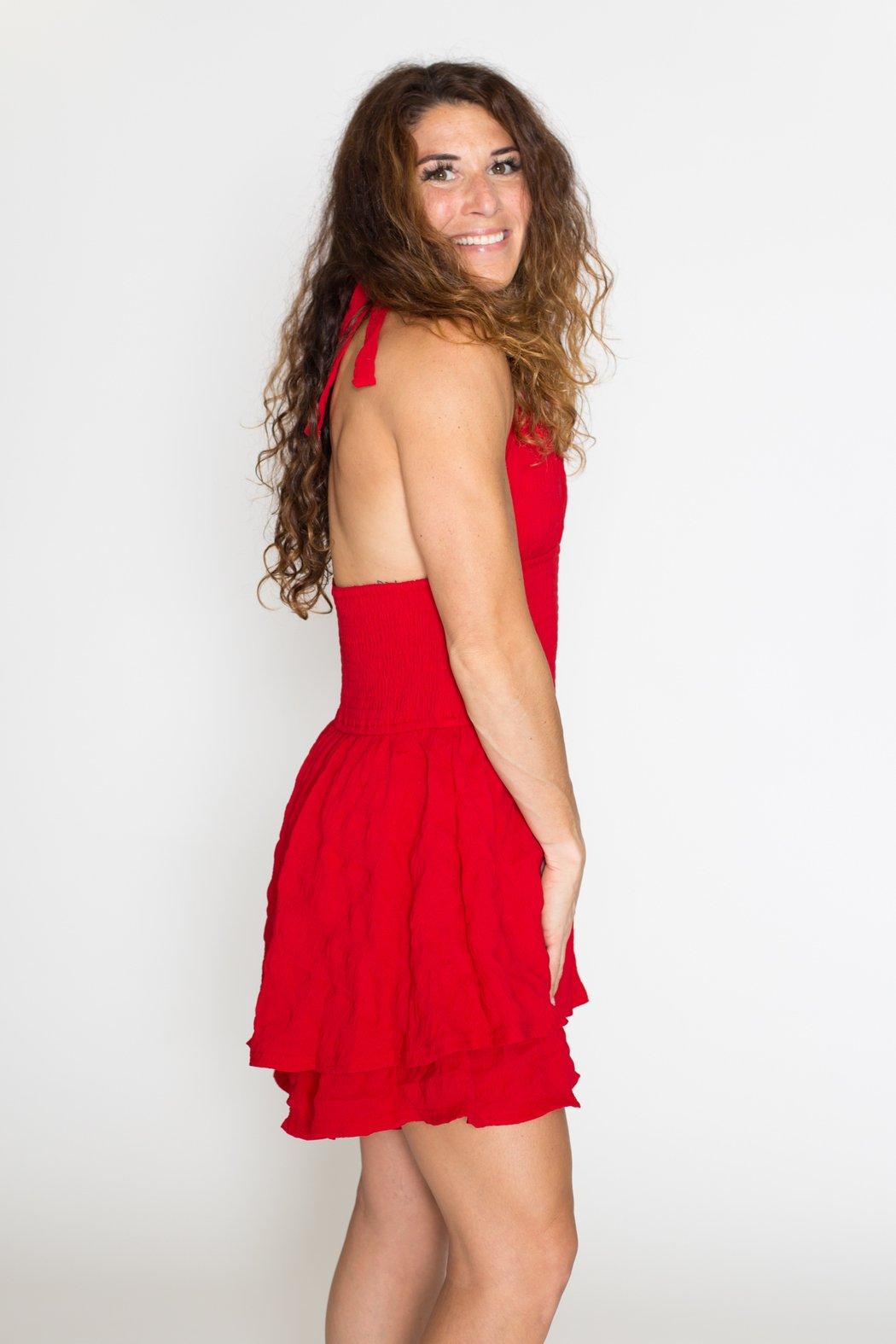 Halter Smocked Romper Product Image