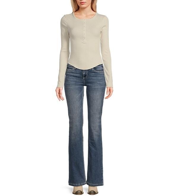 Wrangler® Mae Mid Rise Bootcut Stretch Jeans Product Image