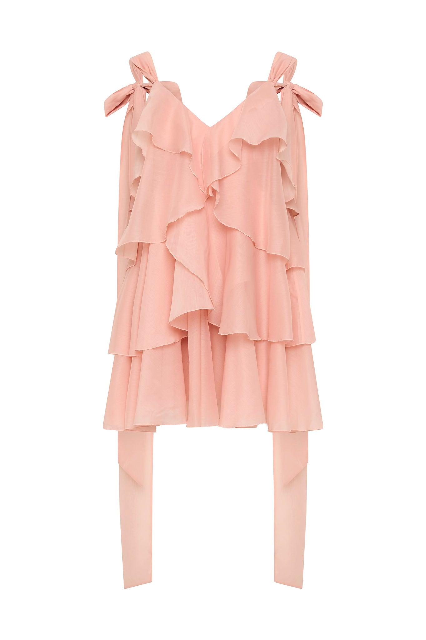 Erin Mini Dress-MUTED ROSE / 8 Product Image