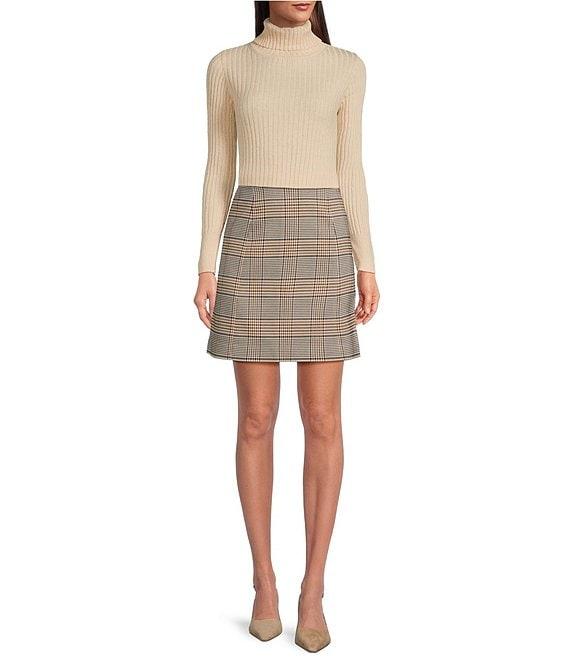 tyler boe Coordinating Cindy Buckingham Plaid Mini Pencil Skirt Product Image