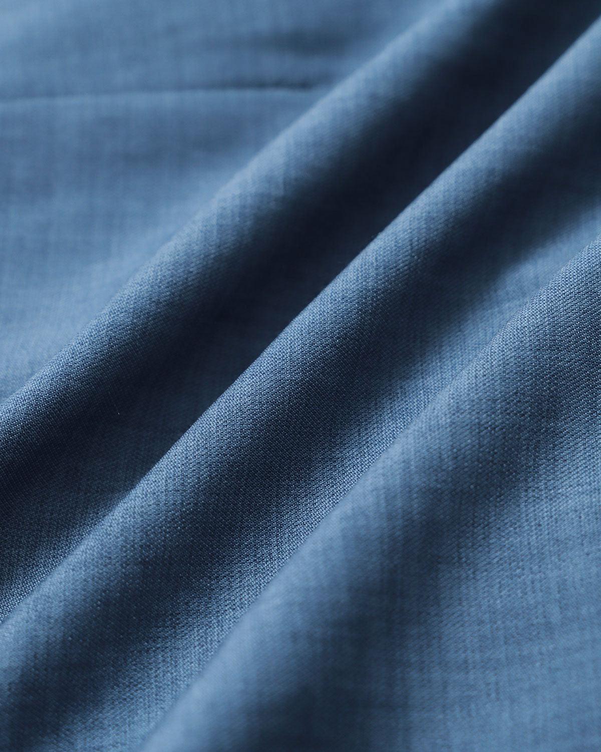 Blue Boat Neck Belted Mini Dress Product Image