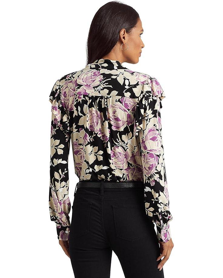 Short Flutter Sleeve Crew Neck Top Product Image