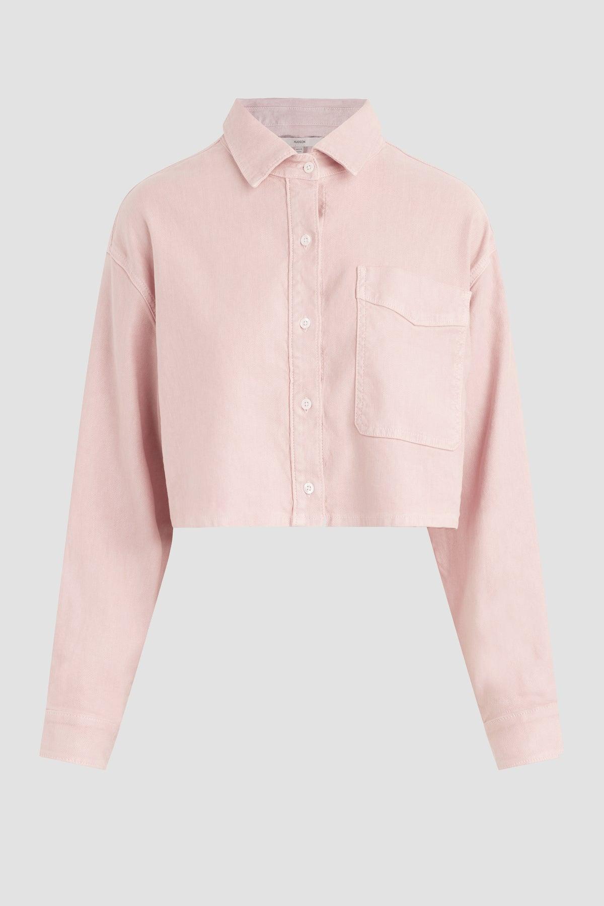 Oversized Cropped Shirt Female Product Image