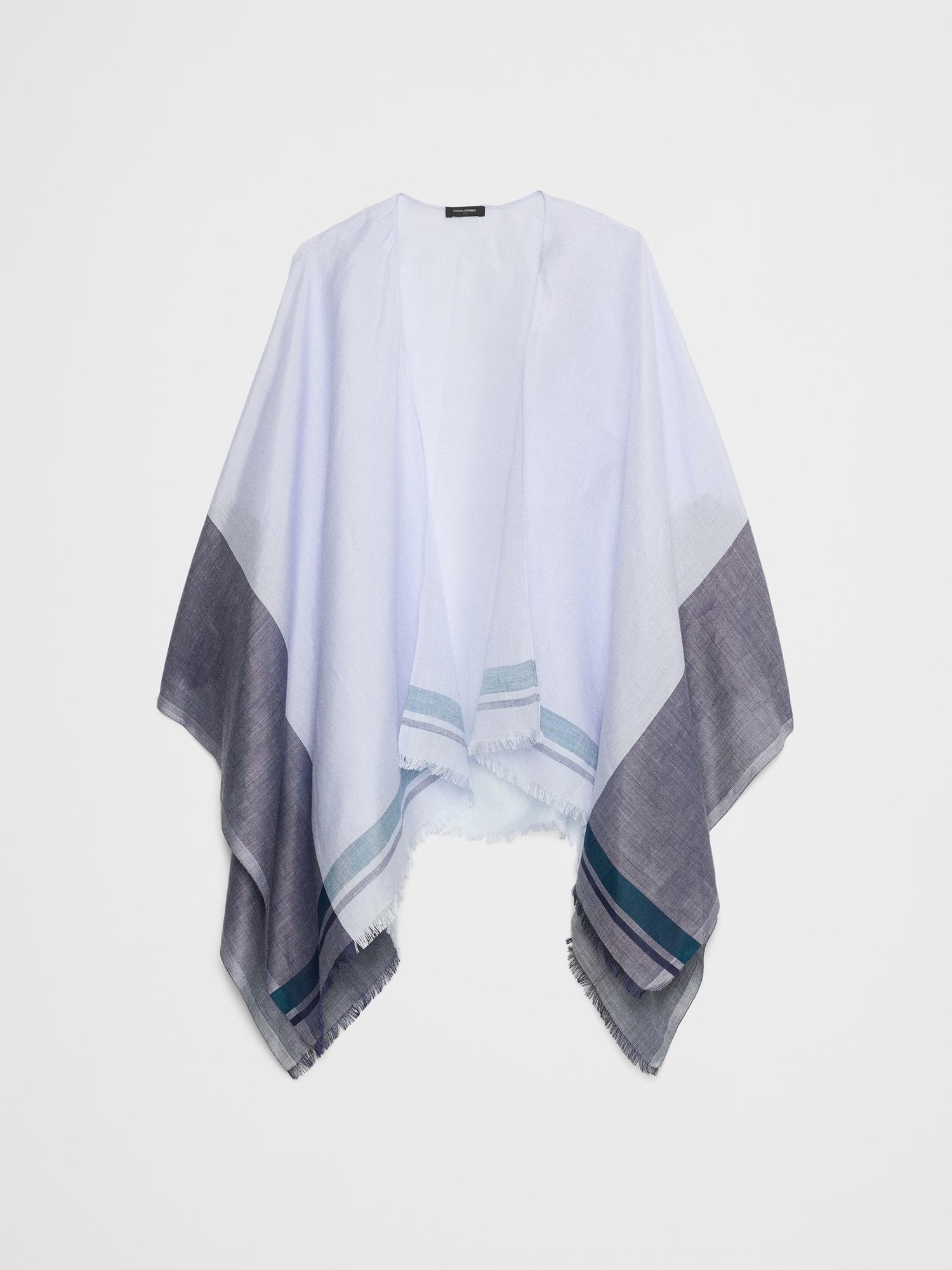 Silk-Ramie Poncho Product Image