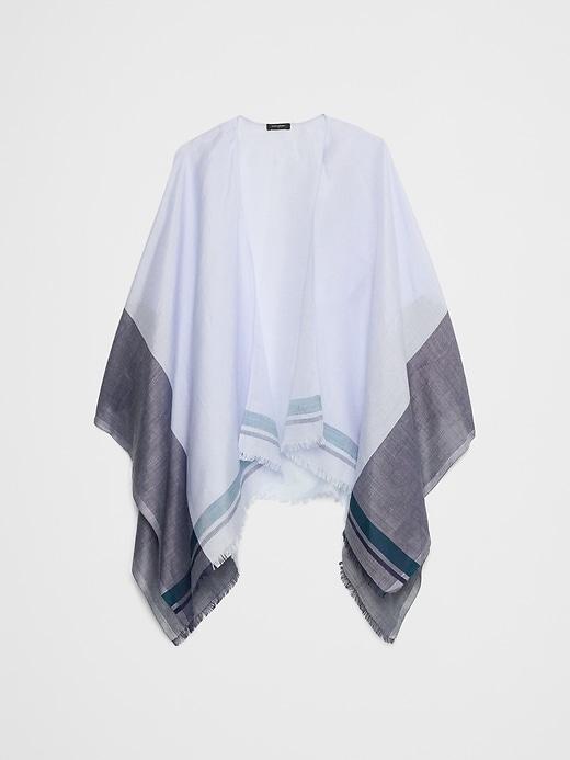 Silk-Ramie Poncho Product Image