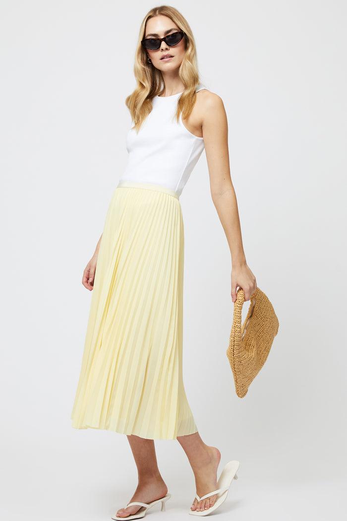 Sunburst Pleat Midi Skirt Product Image