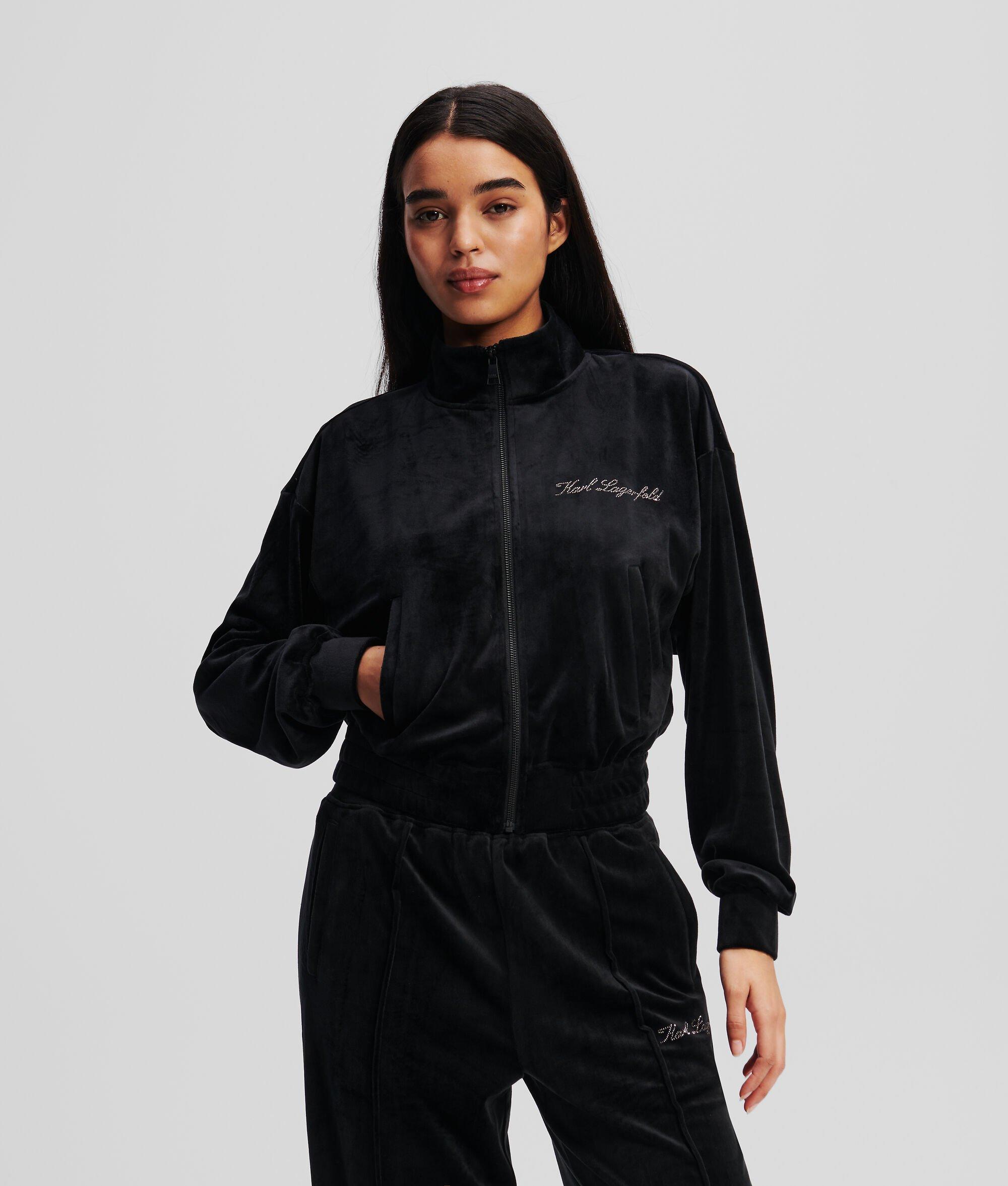 HOTEL KARL VELOUR ZIP-UP SWEATSHIRT Product Image