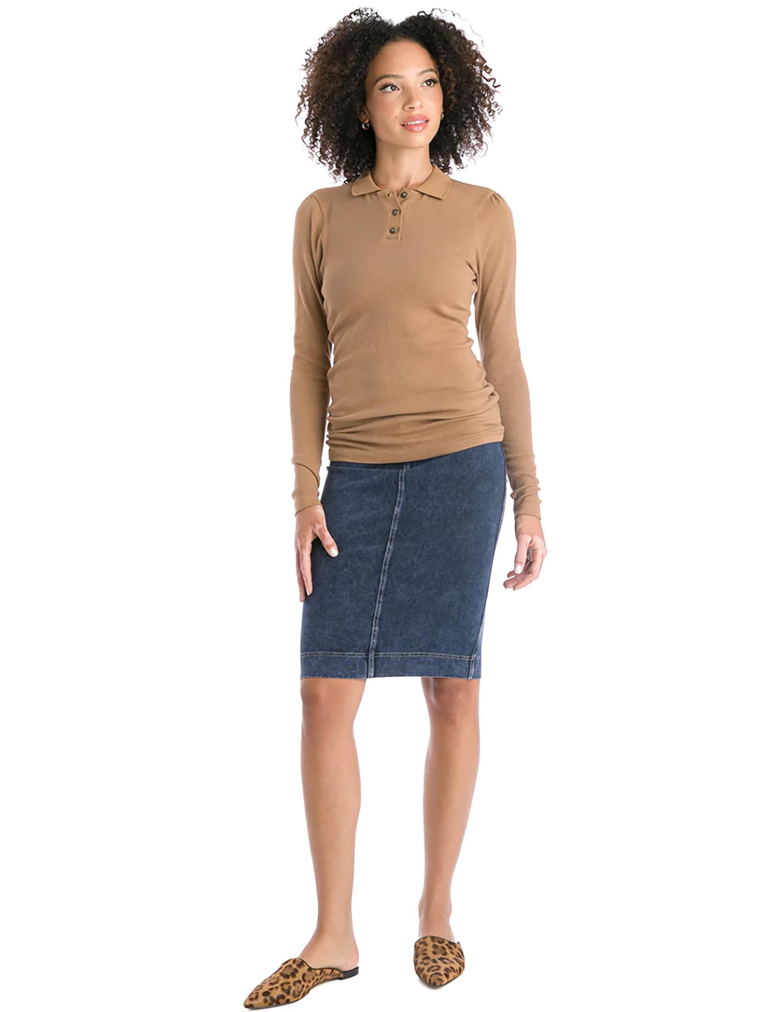 Hard Tail Denim Pencil Skirt WJ-124 Product Image
