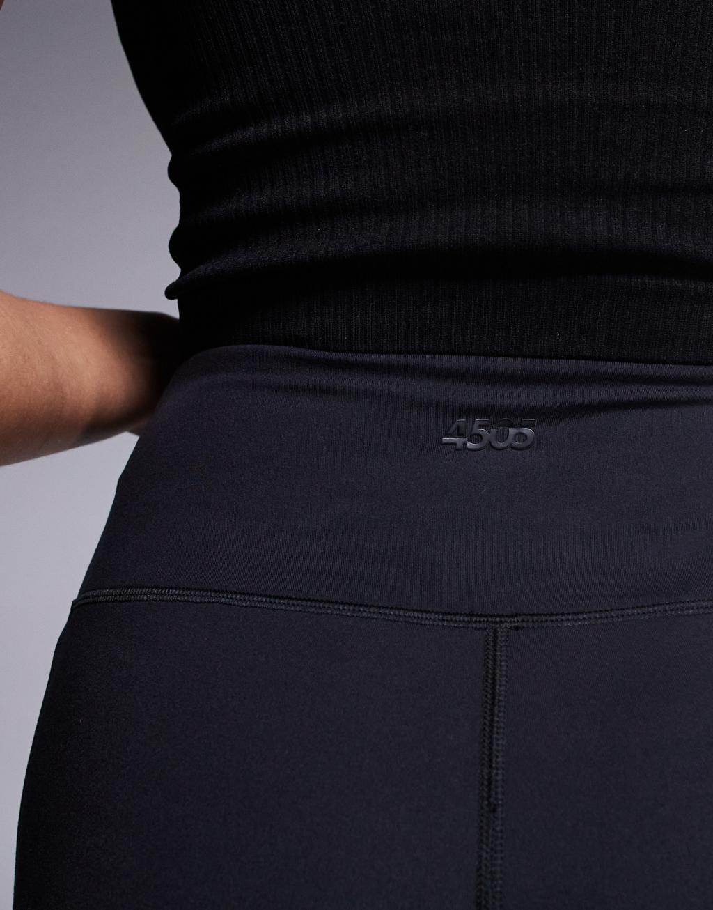 4505 Tall Icon slim kick soft touch yoga leggings in black  Product Image