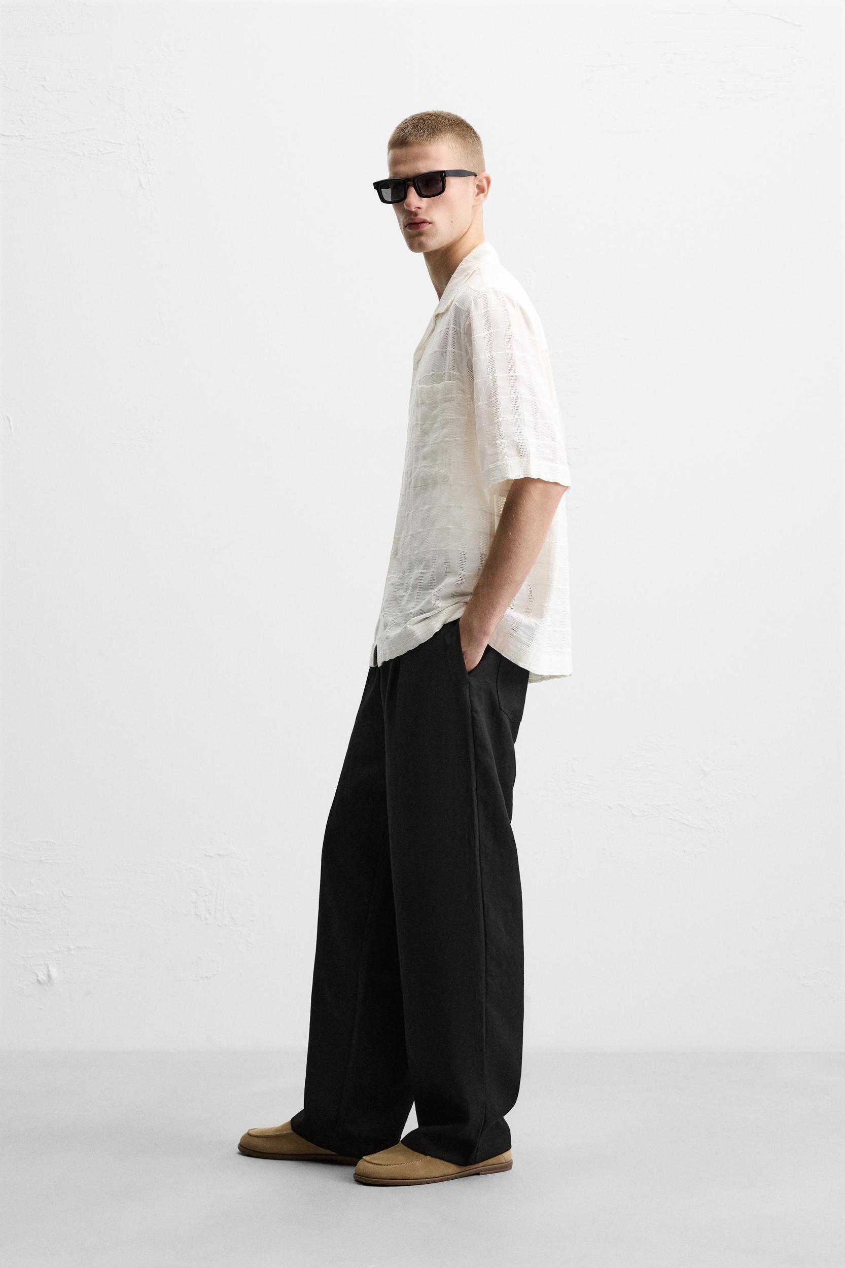 OPENWORK TEXTURED SHIRT Product Image