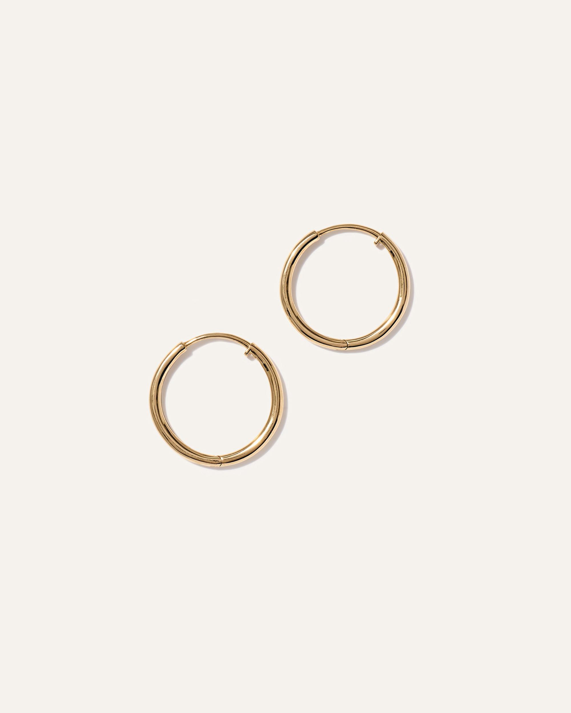 Quince | Women's 14K Gold Classic Hoop Earrings Product Image
