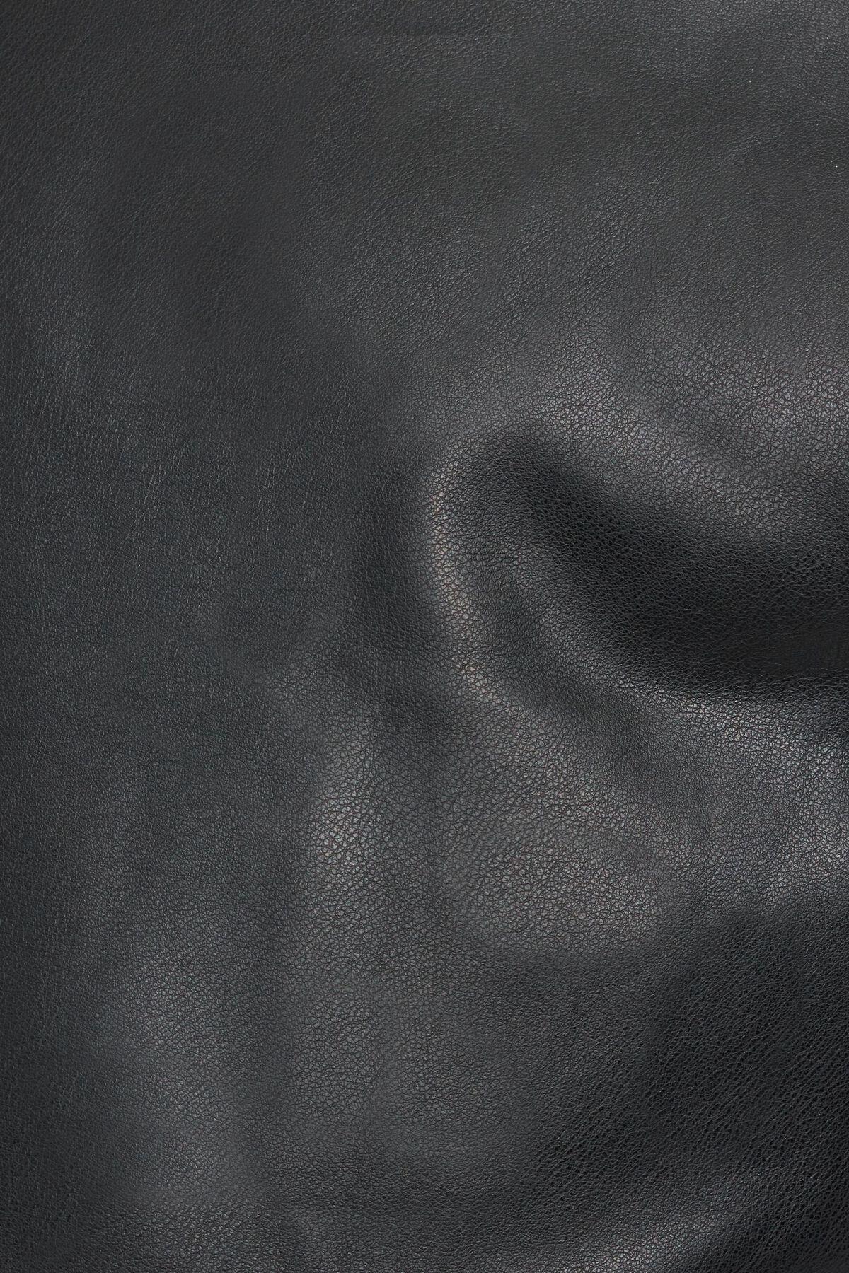 Faux Leather Mini Puff Vest Product Image