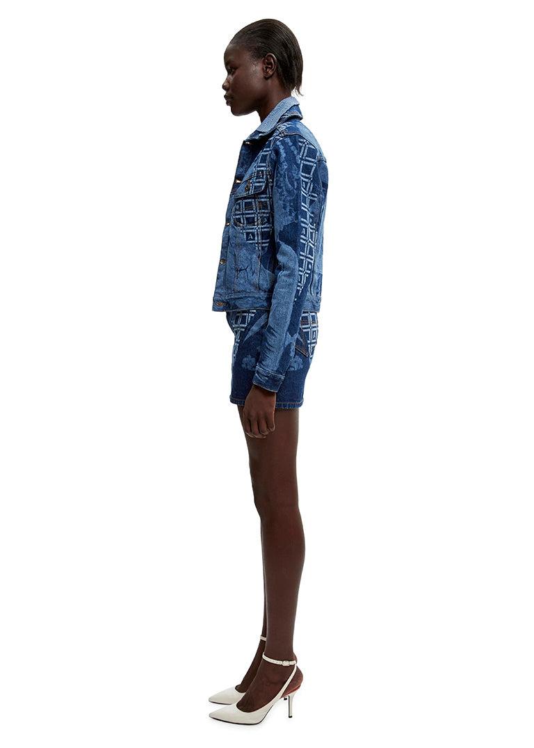 Eyes On You Fitted Denim Jacket Female Product Image