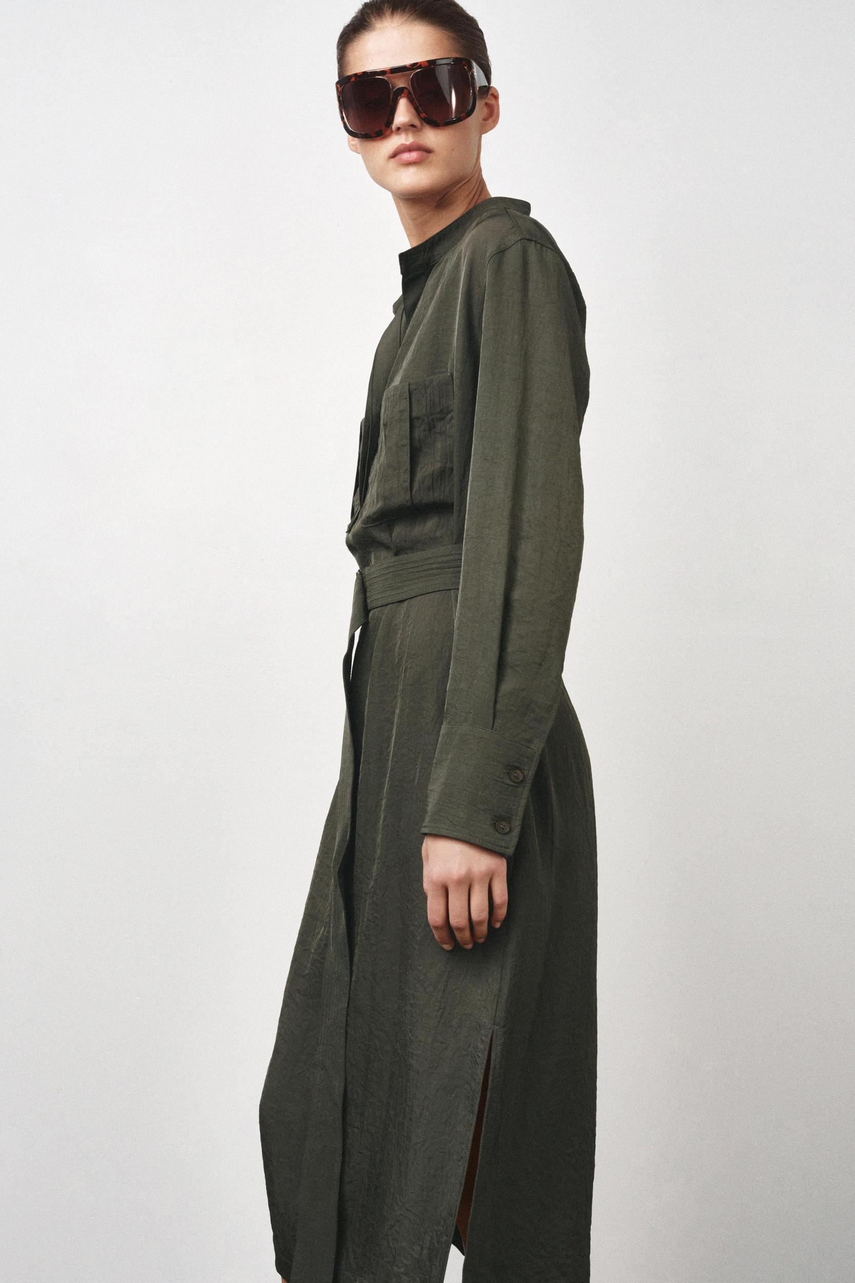 ZW COLLECTION BELTED MIDI DRESS Product Image