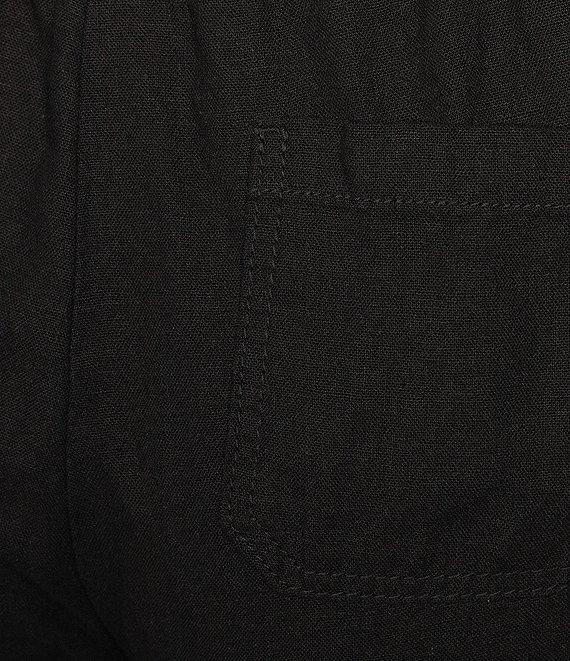 Westbound Plus Size Linen Blend Crop Pull-On Pants Product Image