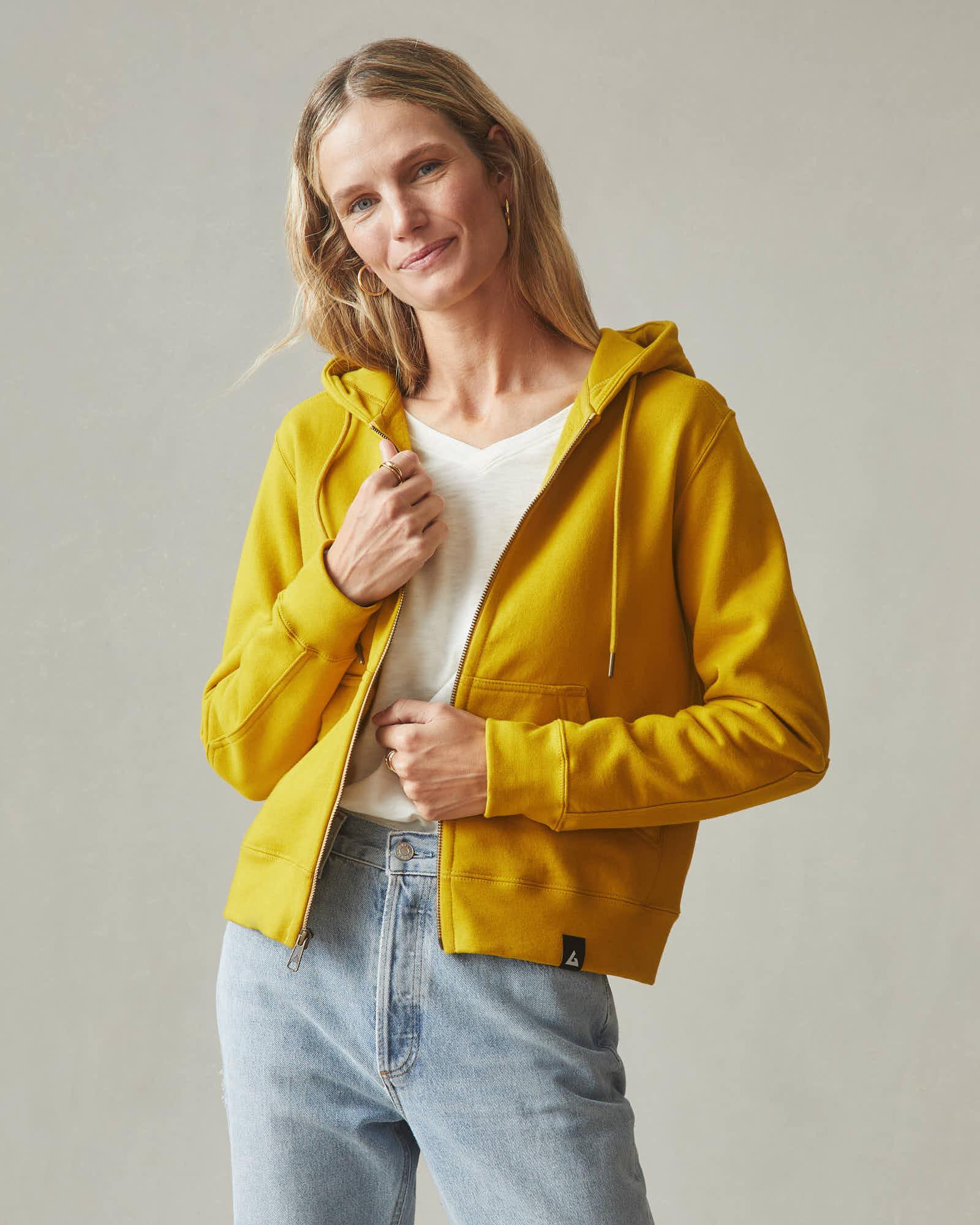 Women's Relaxed Classic Full Zip - Golden Palm Product Image