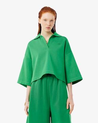 Runway Boxy Polo Collar Sweatshirt Product Image