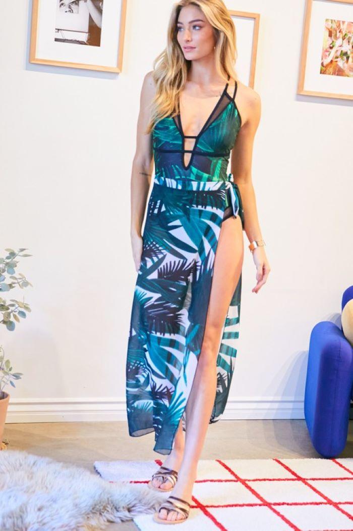 Palm Breeze Maxi Skirt Product Image