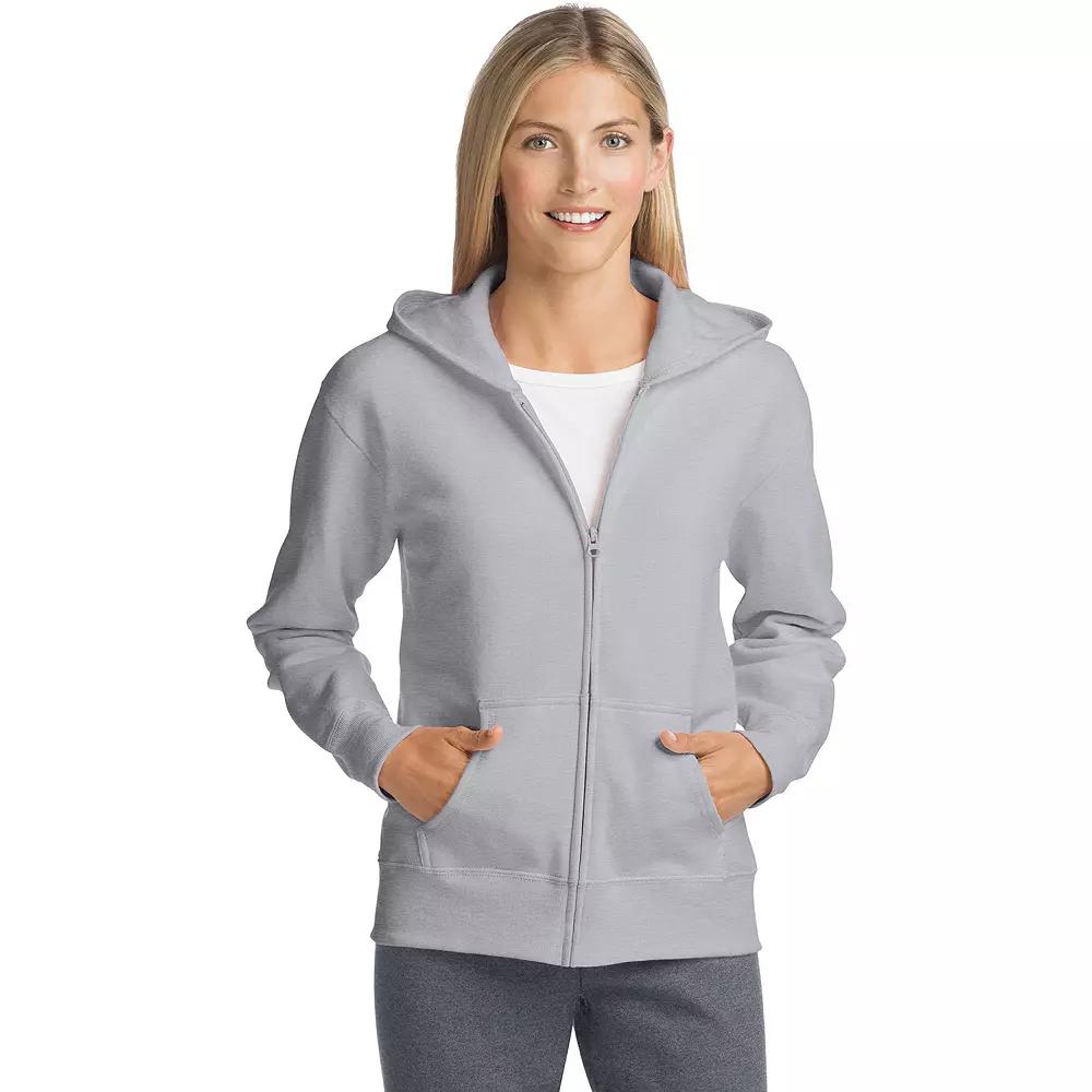 Women's Hanes® EcoSmart Full-Zip Hoodie Sweatshirt,  Product Image
